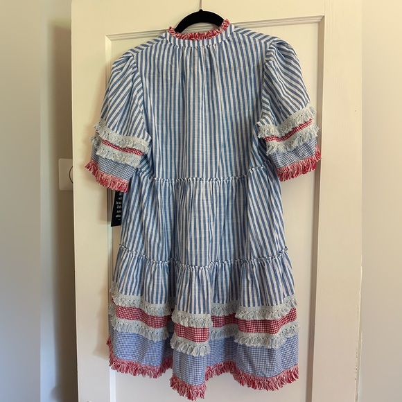 Tuckernuck Savannah Striped Crawford Dress Size M - Picture 2 of 3